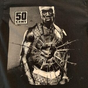 50 Cent Shirt Mens Small Black Get Rich Or Die Tryin 20 Years Tour Tee T-Shirt